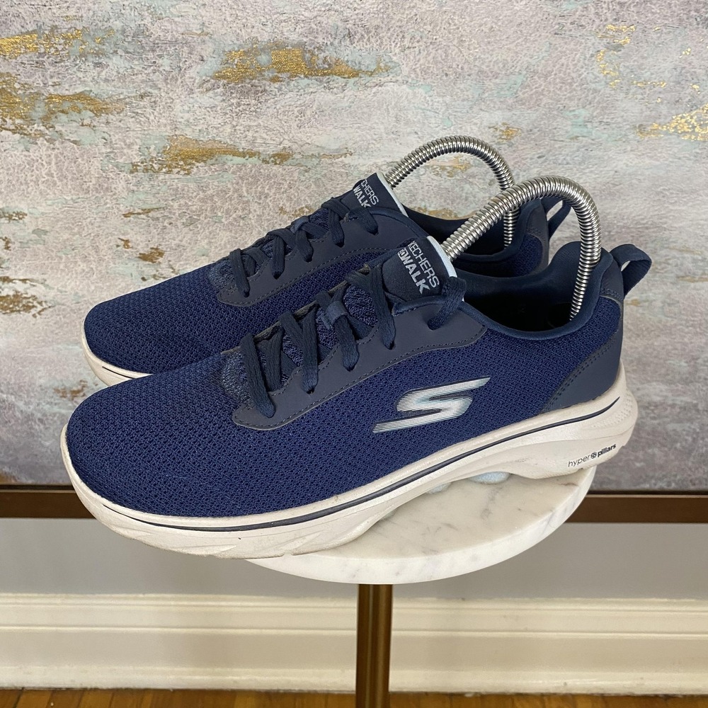 Skechers GOwalk Shoes Womens Size 8 Blue Walking Comfort Sneakers SN 125207
